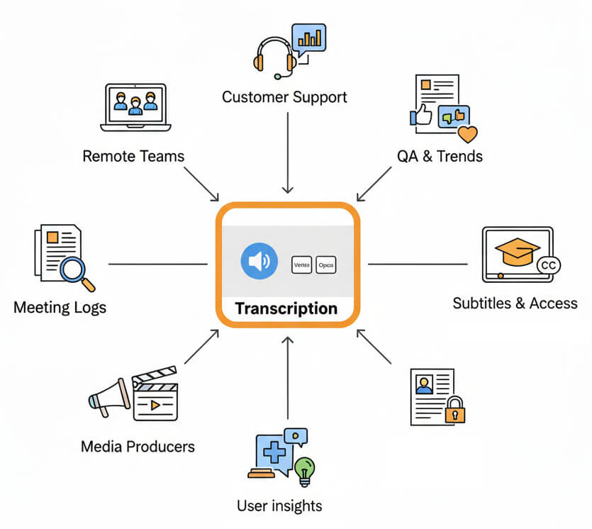 weba transcription use cases