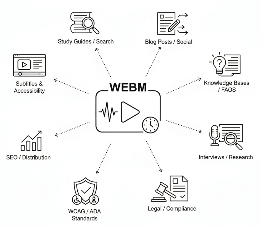 webm transcription use cases