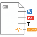 mp4 to word and pdf