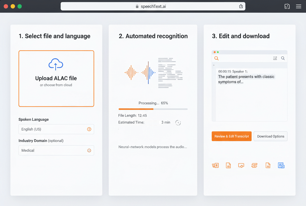 alac to text converter