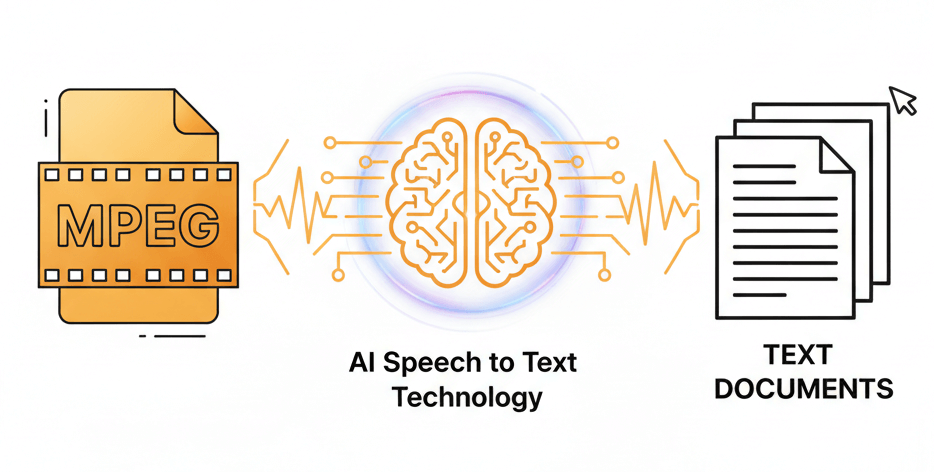 mpeg to text conversion
